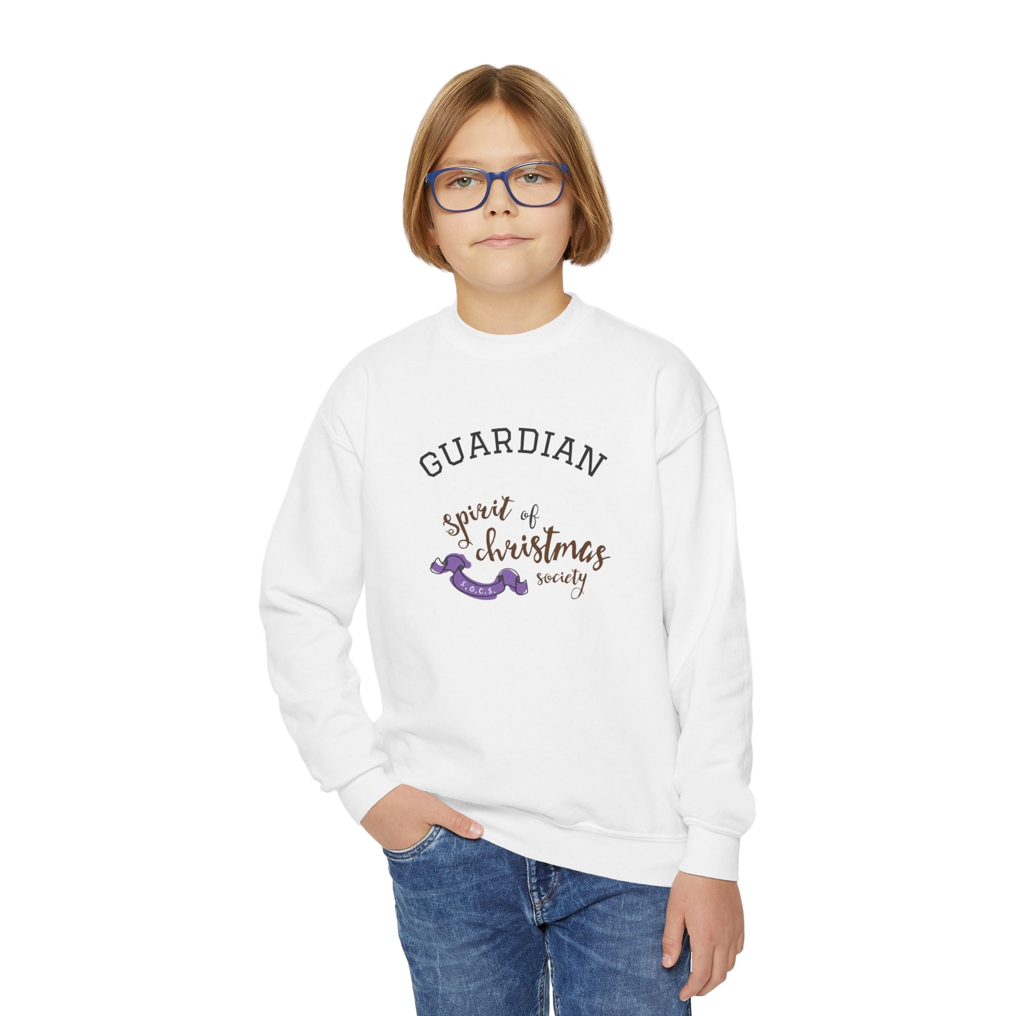 Youth Guardian Spirit of Christmas Crewneck Sweatshirt