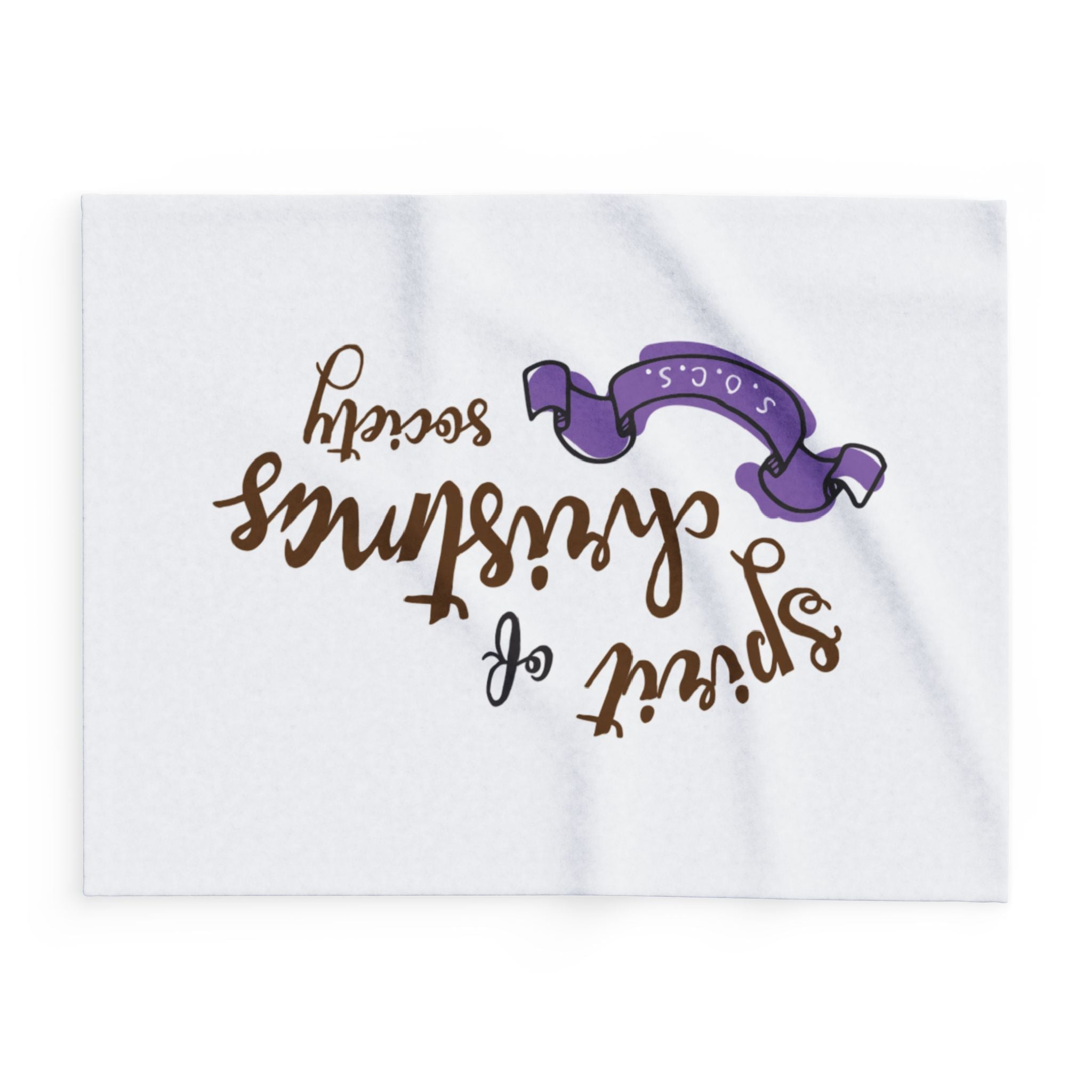 Spirit of Christmas Society Fleece Blanket