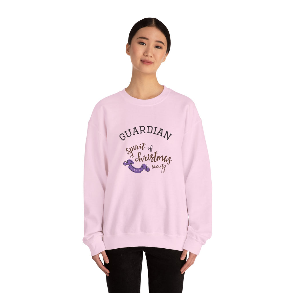 Unisex Sweatshirt — "Guardian: Spirit of Christmas Society" Cozy Holiday Crewneck
