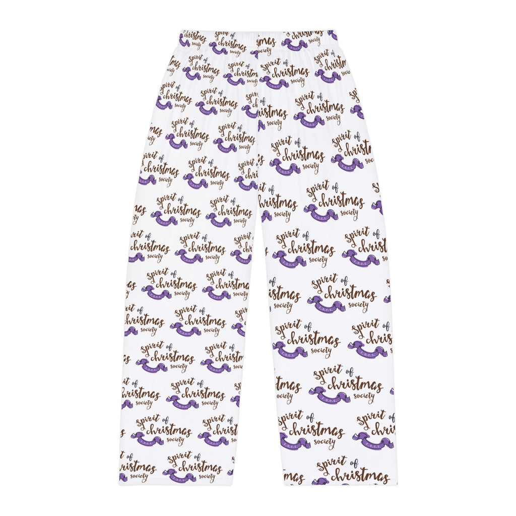 Men's Christmas Spirit Pajama Pants — All-Over Print Holiday Lounge Pants