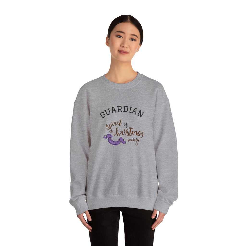 Unisex Sweatshirt — "Guardian: Spirit of Christmas Society" Cozy Holiday Crewneck
