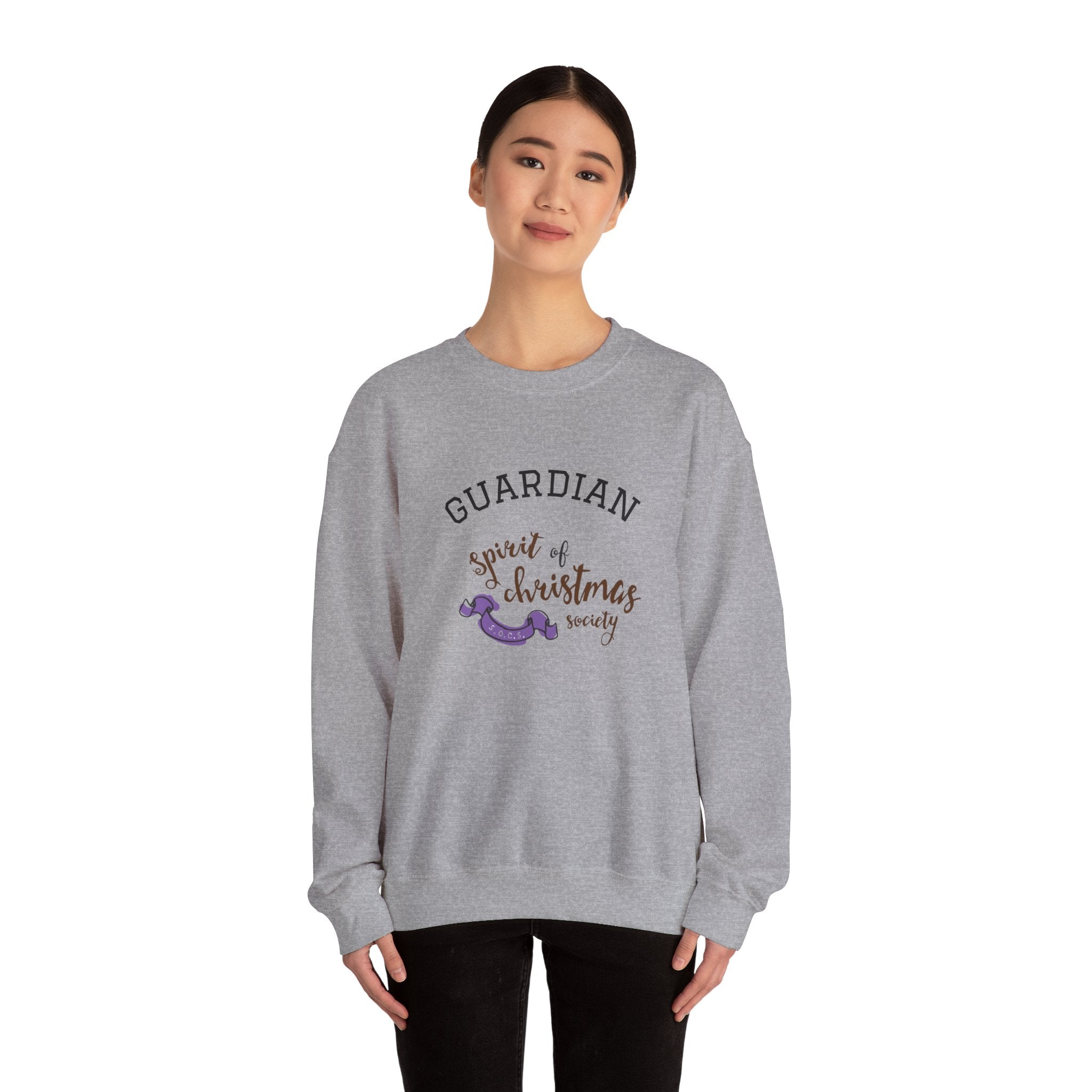 Unisex Sweatshirt — "Guardian: Spirit of Christmas Society" Cozy Holiday Crewneck