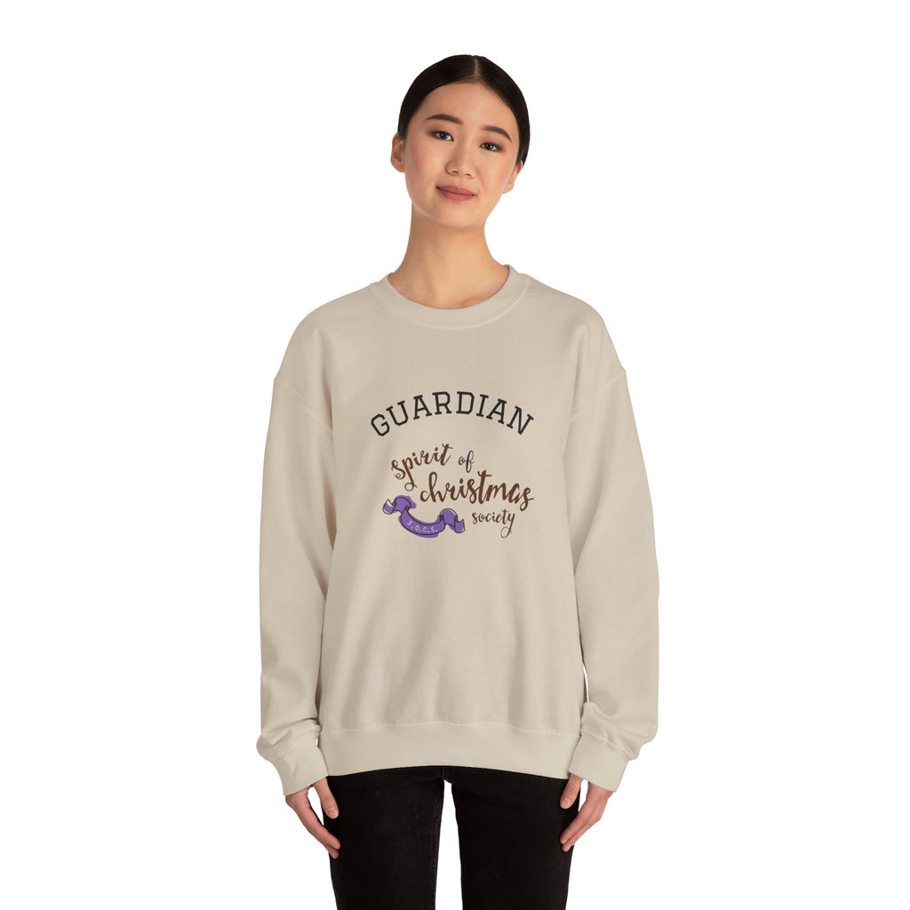 Unisex Sweatshirt — "Guardian: Spirit of Christmas Society" Cozy Holiday Crewneck