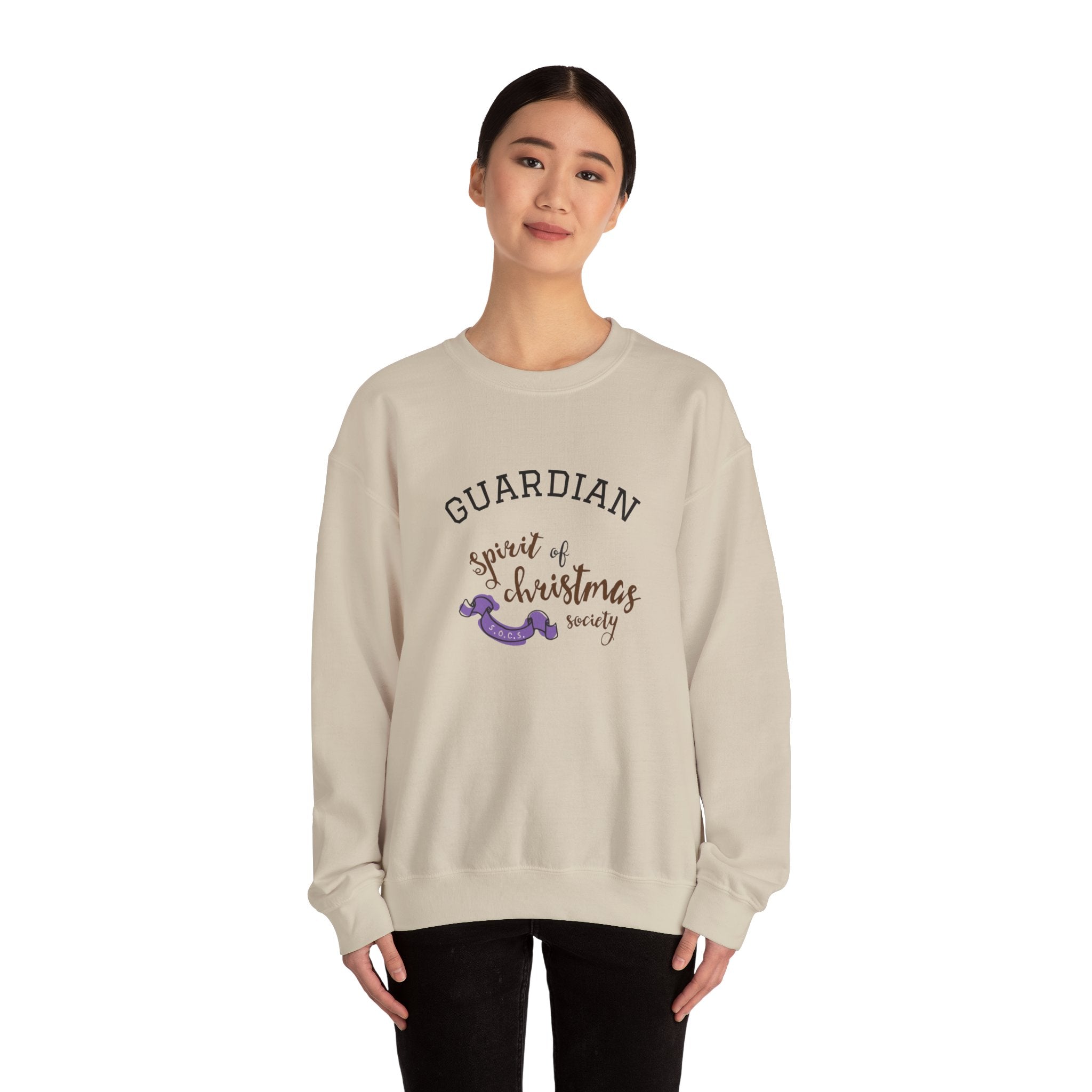 Unisex Sweatshirt — "Guardian: Spirit of Christmas Society" Cozy Holiday Crewneck