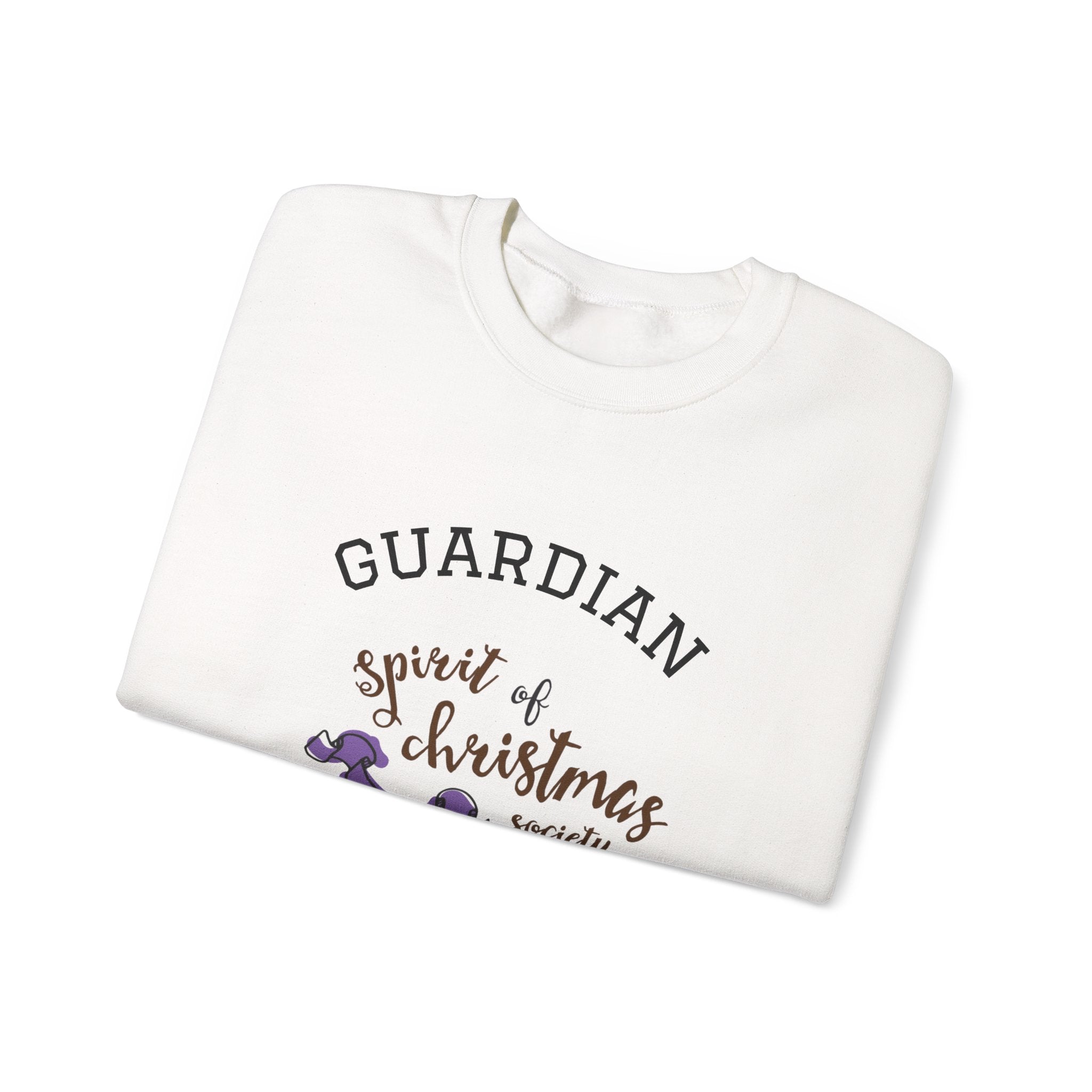 Unisex Sweatshirt — "Guardian: Spirit of Christmas Society" Cozy Holiday Crewneck