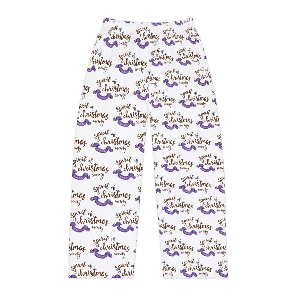 Men's Christmas Spirit Pajama Pants — All-Over Print Holiday Lounge Pants