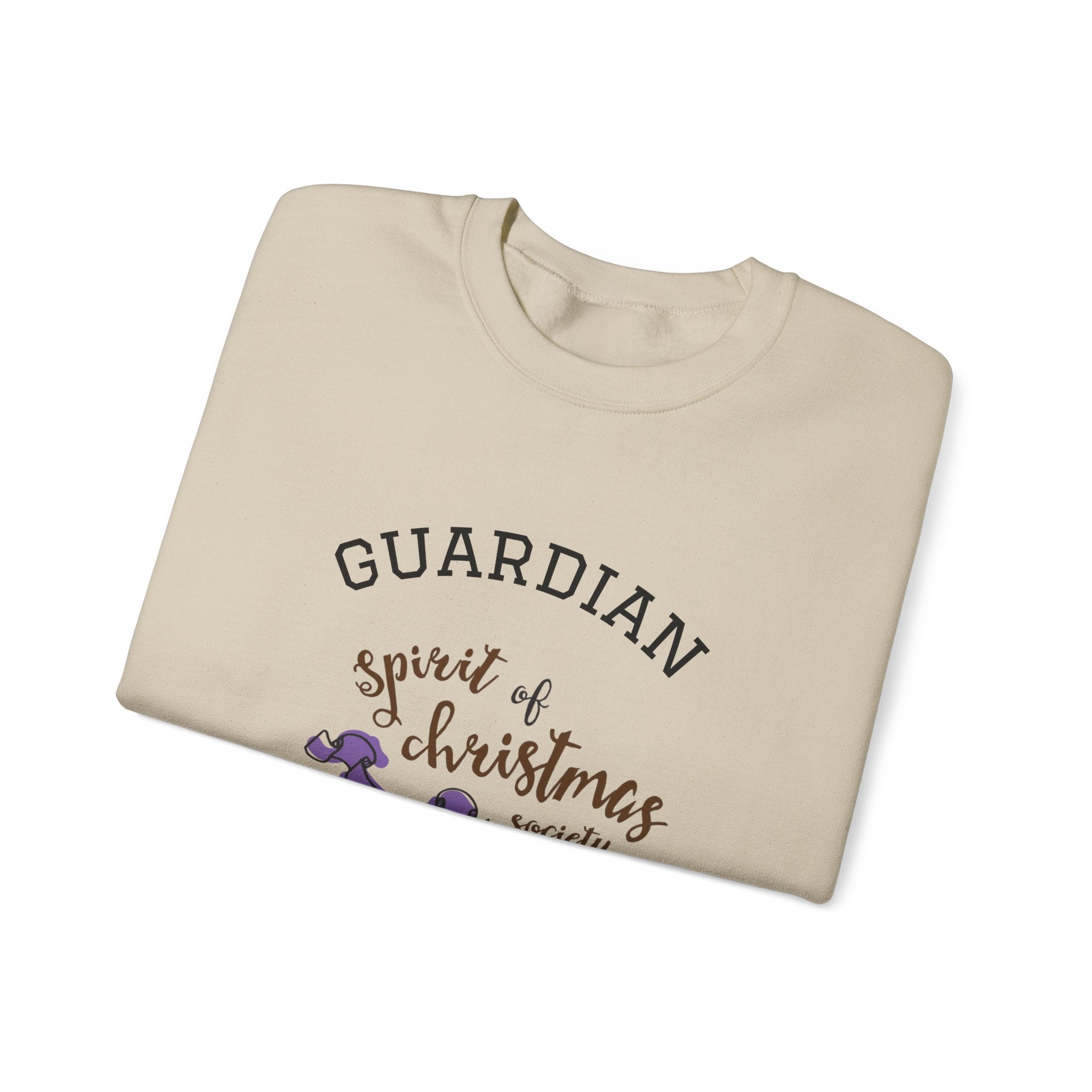Unisex Sweatshirt — "Guardian: Spirit of Christmas Society" Cozy Holiday Crewneck