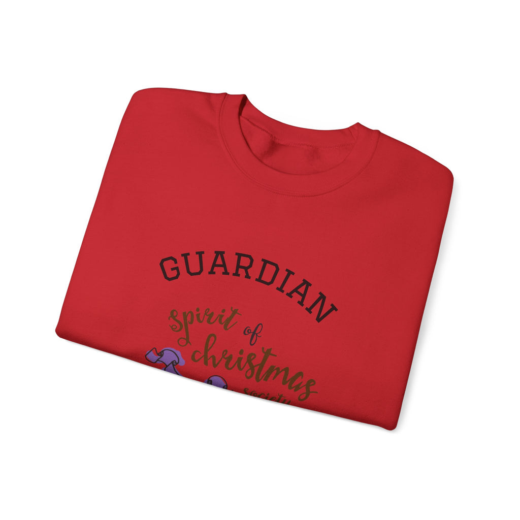 Unisex Sweatshirt — "Guardian: Spirit of Christmas Society" Cozy Holiday Crewneck